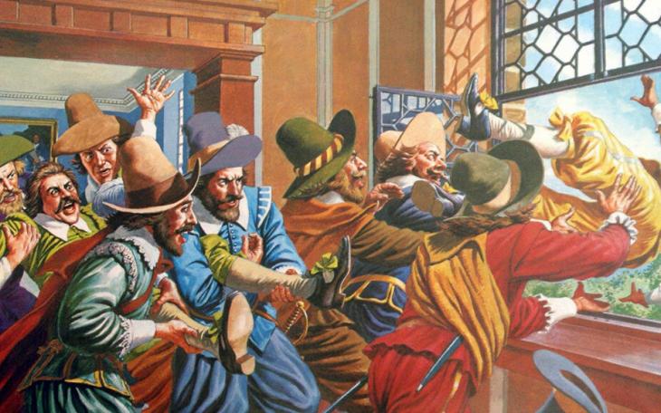 The first Defenestration of Prague in 1419