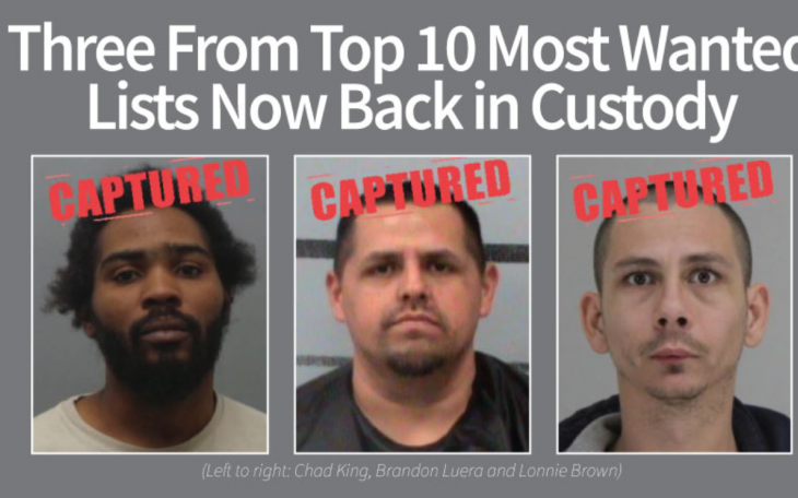 3 fugitives captured (Courtesy DPS)