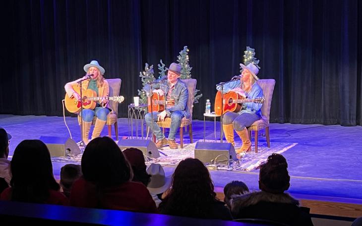 Jamie Lin Wilson, Jason Eady and Courtney Patton performed a song swap at the Brooks &amp; Bates in Dec. 2, 2023.