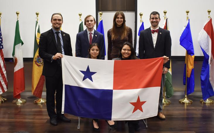 (Back, L-R) Mattvey Carter, Jacob Phiffer, Hanne Campbell, Jeremy Schmuck; (Front, L-R) Isabela Casillas, Lisa Solis