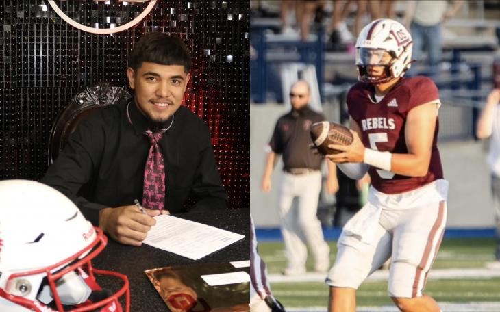 Odessa High's Ivan Carreon and Mildan Legacy's Marcos Davila