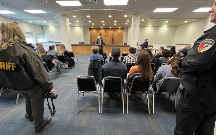 Tom Green County Sheriff Nick Hanna Presides Over Promotion Ceremony (LIVE! photo Yantis Green)