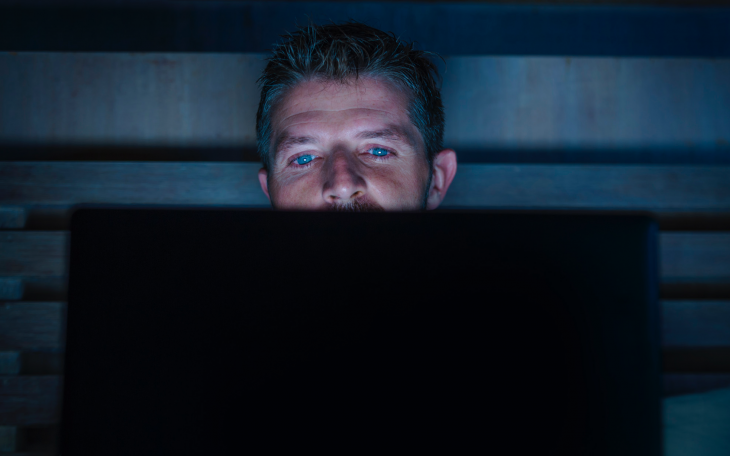 Watching Bad Stuff on Computer (Courtesy NYT)