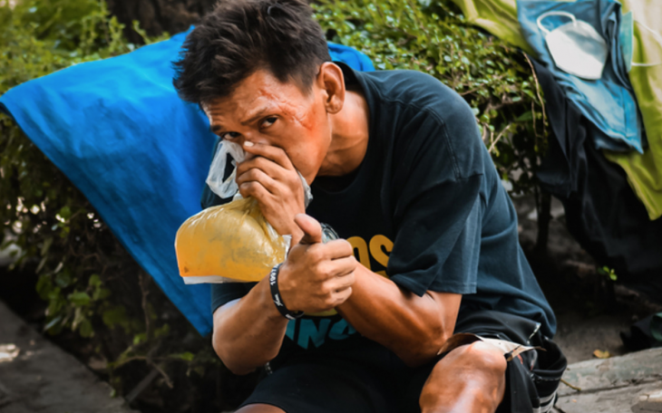 Huffing Illegal Substance (Courtesy Healing Properties)