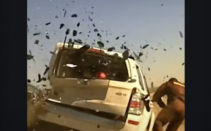 Screen Grab from Police Cam Footage