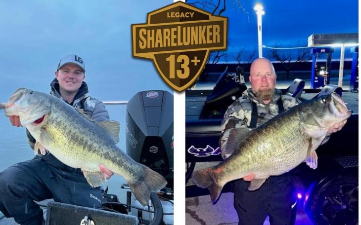 Olson &amp; Waldon ShareLunkers Ivie (Courtesy Inland Fisheries)