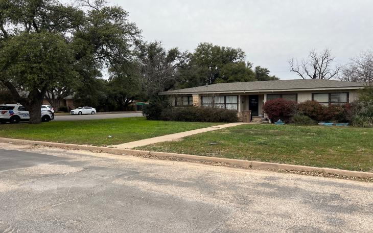 The scene of a family dispute over the estate of the dead parents at the corner of S. Campus and W. Twohig.