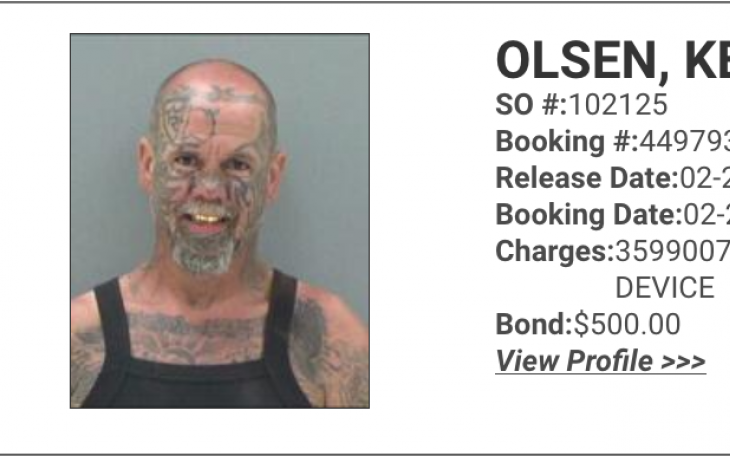 Kenneth Olsen Mugshot Courtesy TGCSO