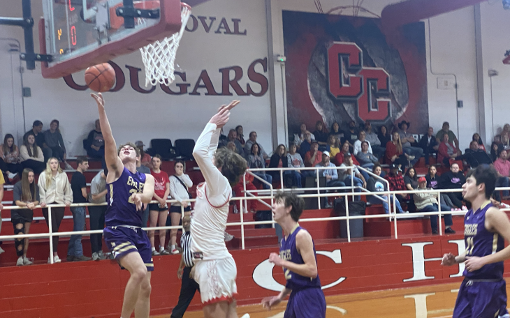 Sterling City Eagle Seth Turner takes a shot.