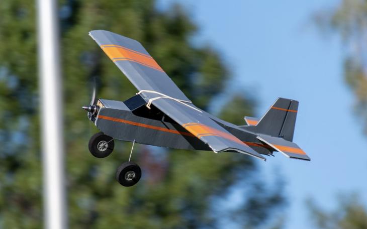 TINY RC Plane in Flight