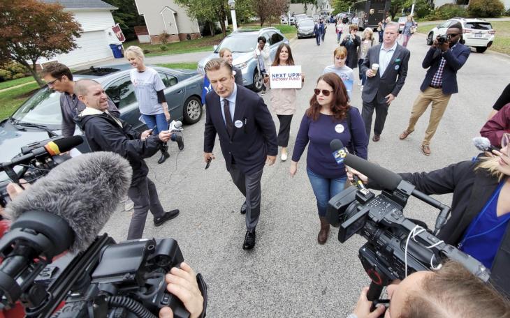 Alec Baldwin Fends off Reporters