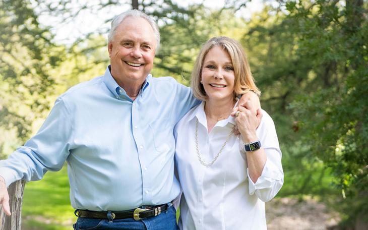 Drew Darby (Left) and his wife, Clarisa.
