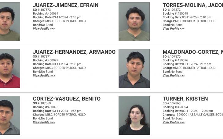 Illegal Aliens Jailed in TGC Courtesy TGCSO