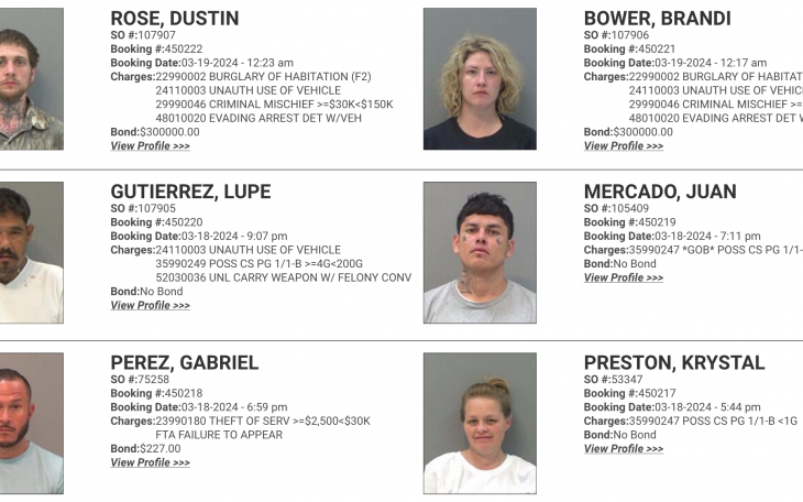 Rose &amp; Bower Jailed for Crime Spree Courtesy TGCSO