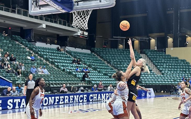 Angelo State Rambelles at the 2024 LSC Tournament