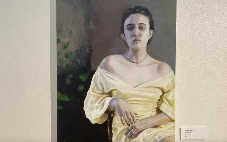"Self Portrait" - Oil painting by Hannah Jones