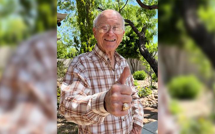 Terry Campbell with his Aggie ring.