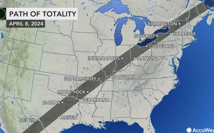 Total Eclipse happens on April 8, 2024