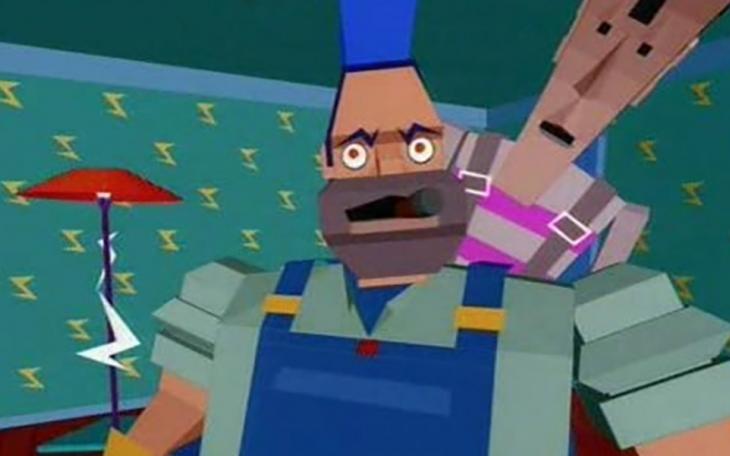 A screenshot from the music video for the song, "Money for Nothing," recorded by the Dires Straits and released on  June 24, 1985.