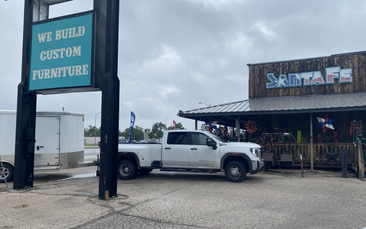 The Sonnenberg's Truck and Trailer at Santa Fe Furniture