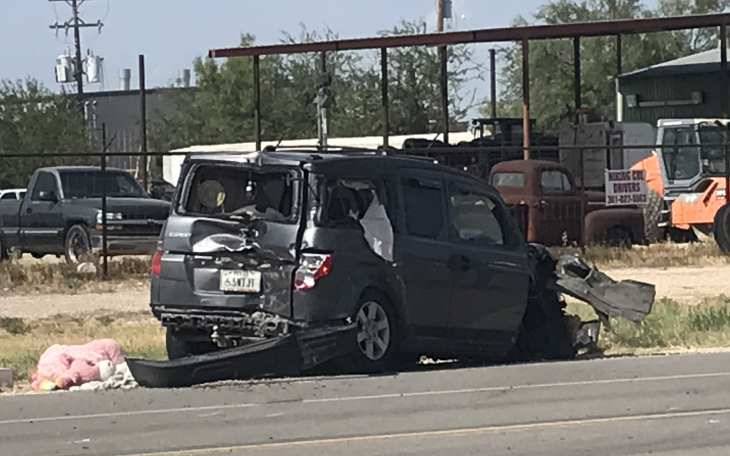 Crash at Grape Creek Road and FM 2105