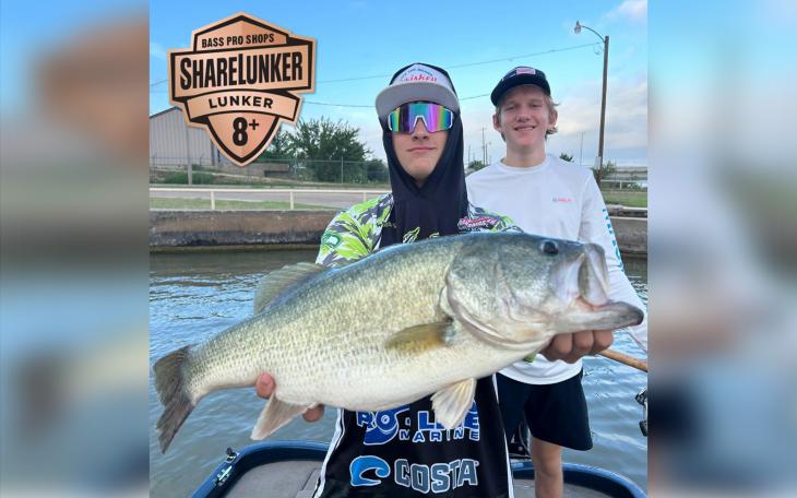 Lake Nasworthy produced its first ShareLunker in more than a year when Wall's Slade Smith caught an 8.04-pound bass June 21, 2024.