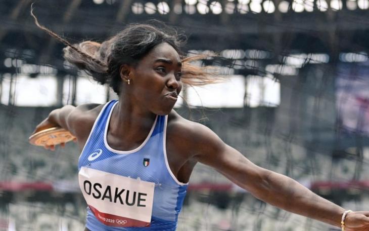 Former Angelo State University athlete Daisy Osakue finished in eighth place in the women's discus throw at the Olympics in Paris on Monday, Aug. 5.