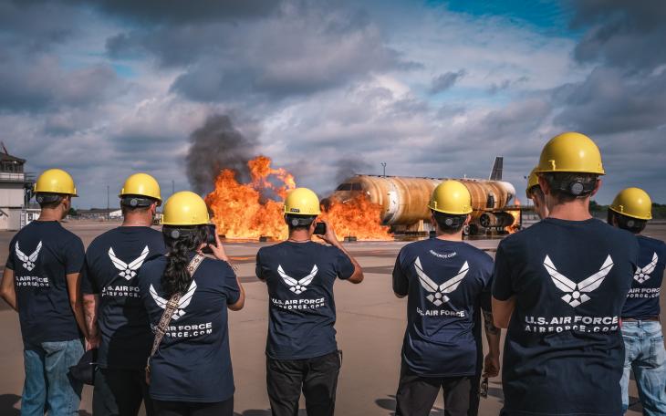 Goodfellow AFB Hosts Air Force Career Day for Potential Recruits