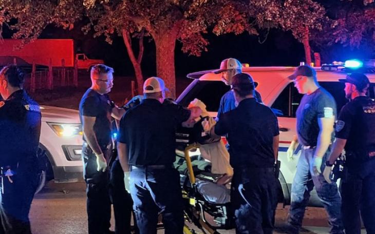 Man lay unconscious on a gurney following the bar fight. See "Brawl Erupts at Downtown Bar, Leaving One Man Seriously Injured" on August 31, 2024.