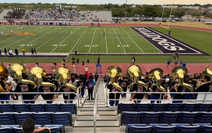 The Byron Nelson High School Band at the game against Frenship at Ablene Wylie on Aug 30, 2024