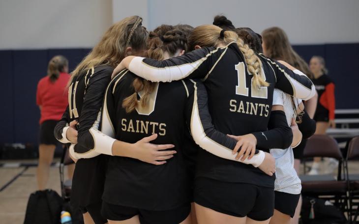 The Angelo Saints Homeschool volleyball team has had a memorable season in 2024 despite a roster with only eight players and no gym to call their own.