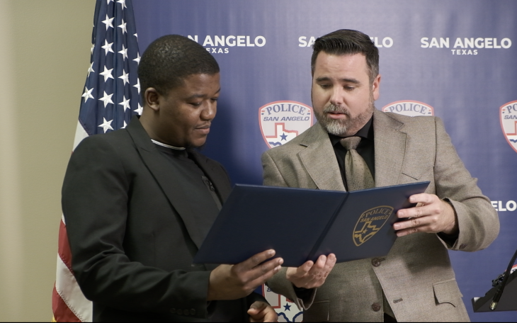 San Angelo Citizen Honored for Heroic Rescue During Apartment Fire