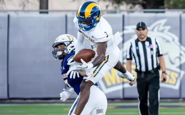 Andrew Pitts broke Angelo State’s program record with his 19th career interception against Western New Mexico on Saturday, Sept. 21, 2024.