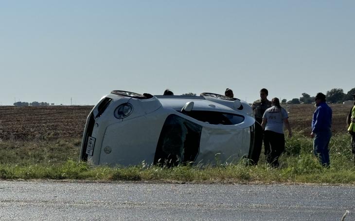 First responders rushed to the scene of a single-vehicle rollover crash outside San Angelo on Thursday afternoon.
