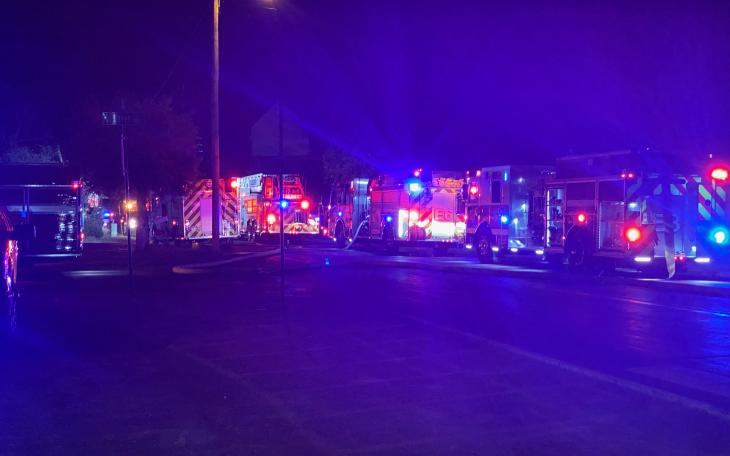 Fire Erupts Near North Oakes and 14th Streets