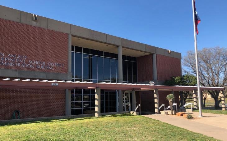 The San Angelo ISD Administration building on University Dr. in San Angelo.