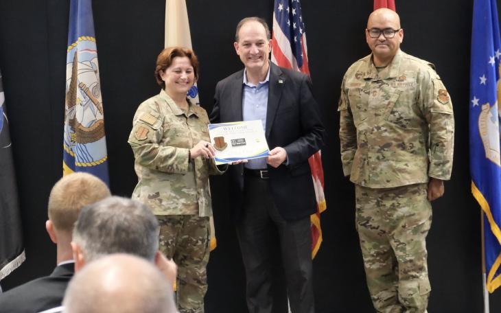 Goodfellow Air Force Base held a ceremony Thursday to welcome the third class into its Honorary Commander program, while graduating its second class.