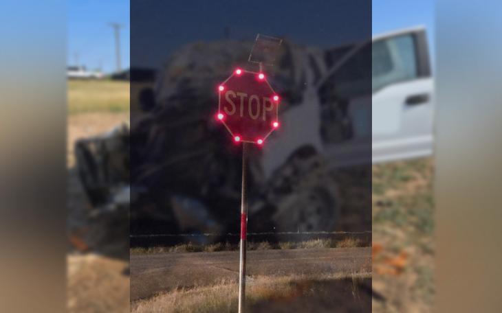Flashing Stop Sign Installed on March Road Following Fatal Crash