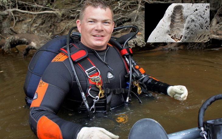 Jason Osborne, 53, has been credited with finding Calverteca osbornei, a parasitic crustacean fossil named in his honor.
