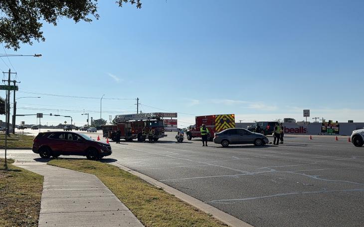A crash on Knickerbocker Road on Thursday afternoon sent one person to the hospital.