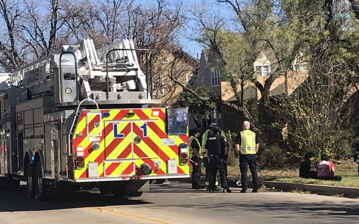 A juvenile riding an electric scooter was struck by a vehicle at about 2 p.m. Friday on Concho Avenue.