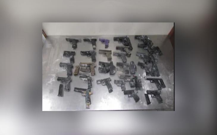 U.S. Customs and Border Protection, Office of Field Operations officers at the Hidalgo International Bridge intercepted 26 weapons and 43 magazines during an outbound examination of a commercial bus.