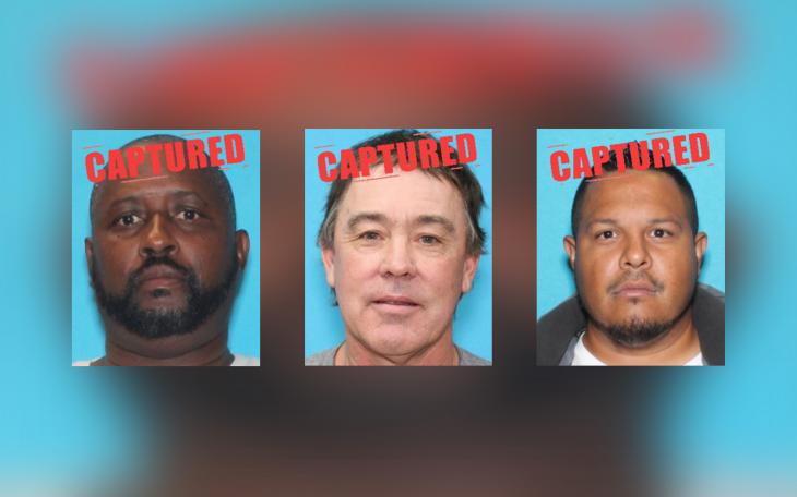 (Left to Right: Christopher Joshua Garay, Johnny Leon Wilson, Michael Wayne Petterson)