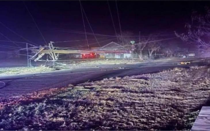 Crash on the Northside on Jan 23 that caused a power outage
