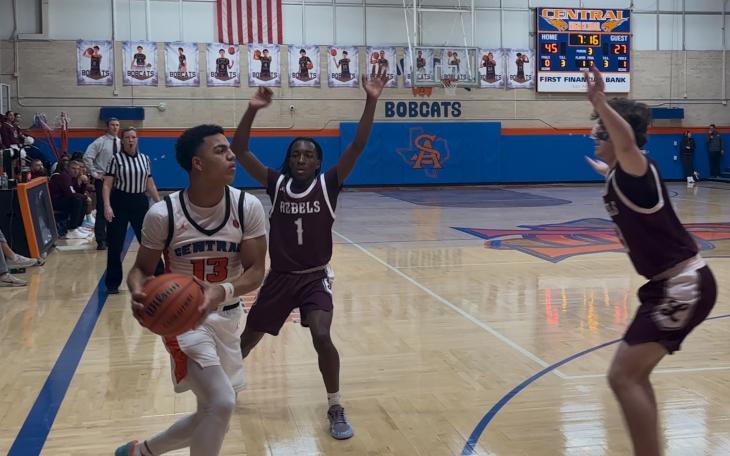 Central Bobcats Christian "Squeaky" English in action at home against Midland Legacy