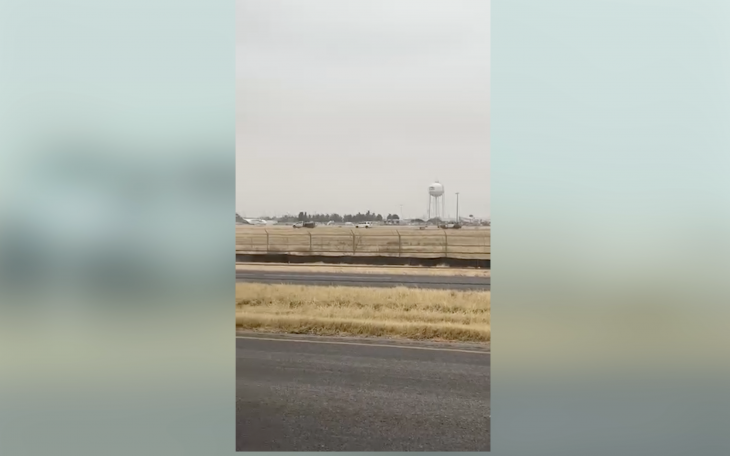 A stolen vehicle pursuit that started in downtown Midland ended at the Midland International Air and Space Port, temporarily disrupting airport operations, officials confirmed.