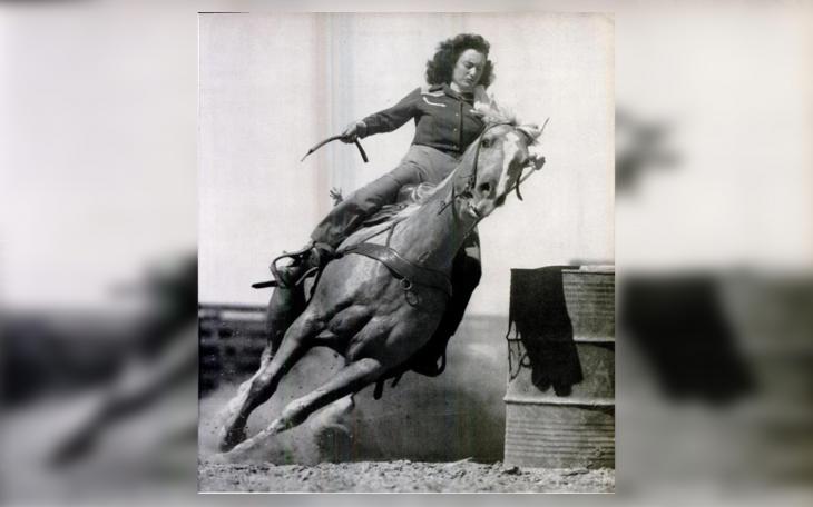 Josephine Willis at the Girls Rodeo Association Rodeo at Fort Stockton (1949). Courtesy of Life Magazine.