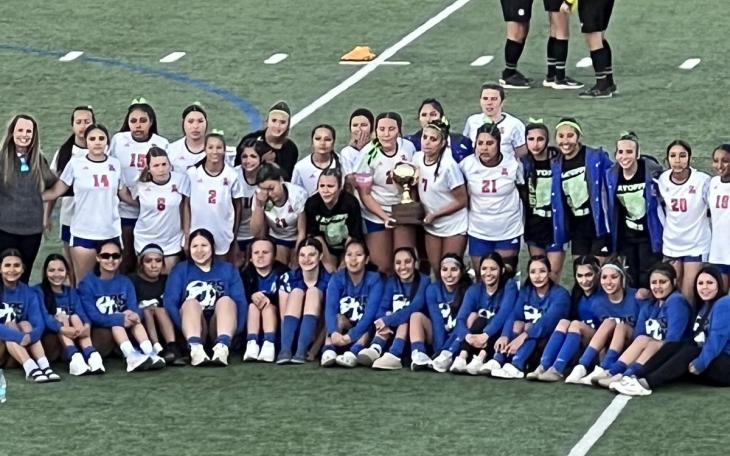 San Angelo’s soccer teams returned home with three playoff trophies Thursday after their opening-round games.