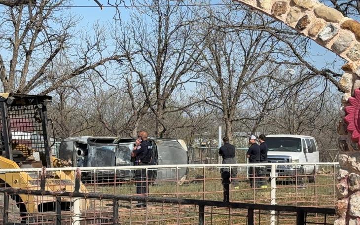 Fire marshals are investigating after a car was reported to be fully engulfed in flames in north San Angelo on Monday morning.