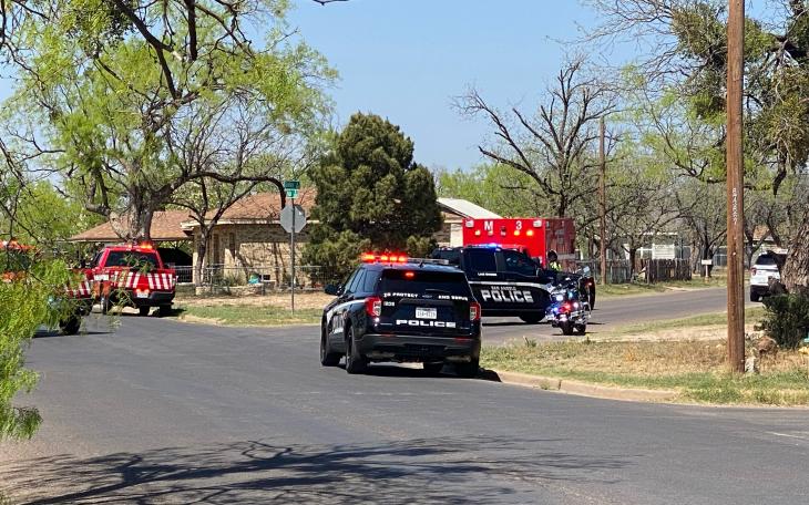 Numerous police officers have responded to the report of a shooting on Pecan Street on Monday afternoon.